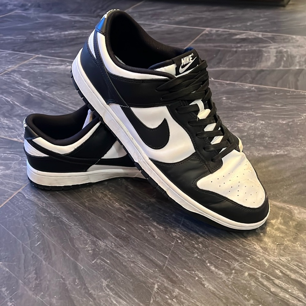 Nike Dunk Low Retro White/White/Black Size 15